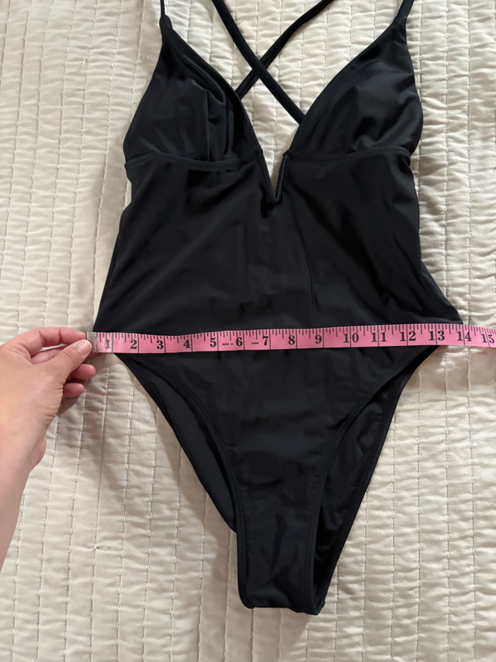 Classic Black One-Piece Swimsuit - Picture 2 of 4